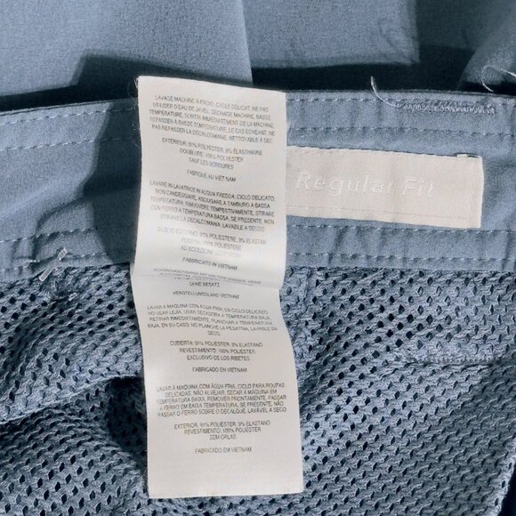 COLUMBIA Men's Shorts Blue Performance Regular Fit Polyester Stretch Size 36 - Picture 9 of 11